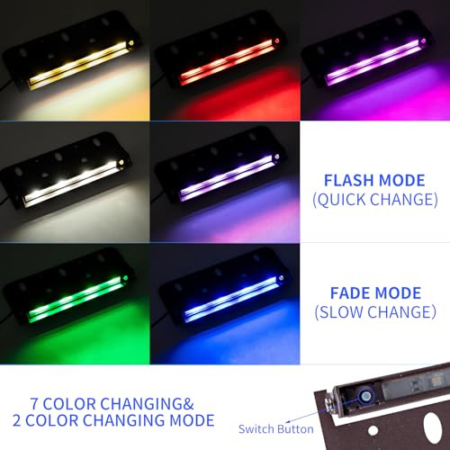 Kwinmyso 4 Packs 7Inch 3W Rgbw Led Hardscape Lightingcolor Changing Retaining Wall Lightlow Voltage Landscape Lights12V Ac/Dcswivel Led Paver Lightsoutdoor Step Light 50000 Hours Lifespan