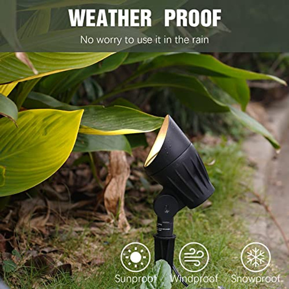 Malibu C8301-9601-01 50 Watt Cast Metal Flood Lights Black Matte