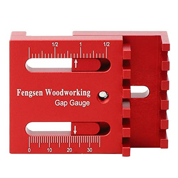 Marhynchus Mini Woodworking Gaps Gauge Sawtooth Ruler Aluminum Alloy Depth Measuring Sawtooth Ruler