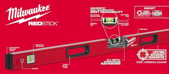 Milwaukee Electric - Redstick Starter Level Set Non-Magnetic