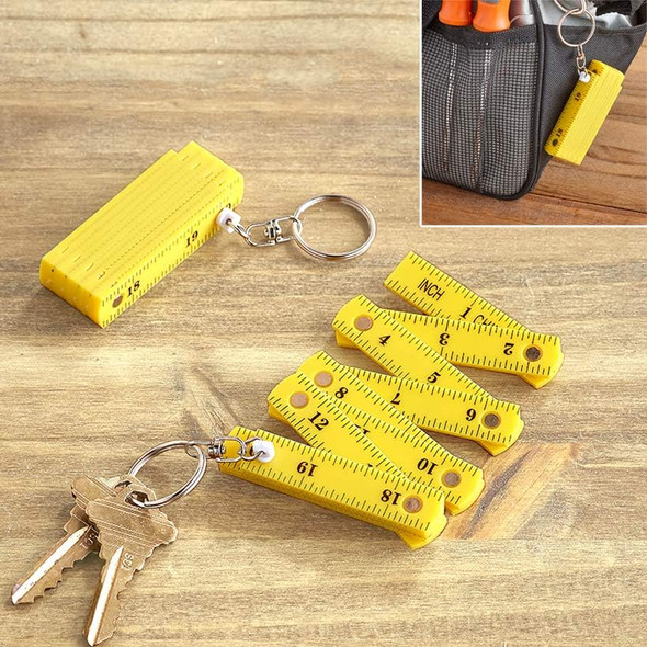 Msr Imports Msr Imports Mini Keychain Ruler - Fold Up Portable Measure Tool - Set Of 2Yellow