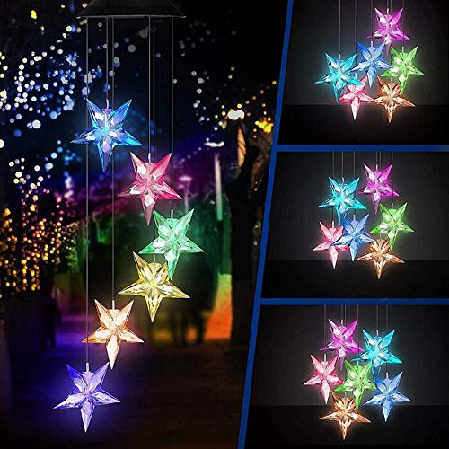 Obolts Epicgadget Large Star Solar Light - Color Changing Waterproof Outdoor Garden Decorative Lights For Walkway Pathway Backyard Christmas Decoration Parties