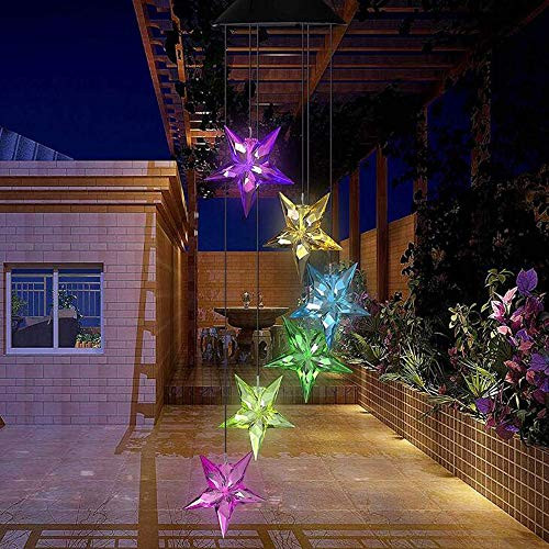 Obolts Epicgadget Large Star Solar Light - Color Changing Waterproof Outdoor Garden Decorative Lights For Walkway Pathway Backyard Christmas Decoration Parties