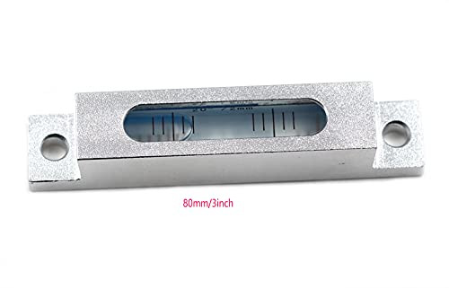 Preamer 80Mm High Accuracy Alloy Metal Housing Engineers Workshop Spirit Levels Bubble Spirit Level Leveler For Equipmentbuilding Vehiclesdumpers White