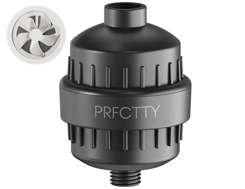 Prfctty 25-Stage Shower Filter Prevents Scale Builduprevitalize Hair Skin Nails With Purifying Water Softener Hard Water99% Lead Chlorine Fluoride &Chemicals Removedhigh Output Fan Technologymatte Black