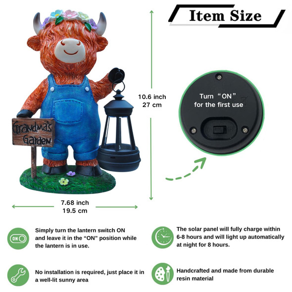 Qmaggice Frog Garden Statue With Solar Light Gardener Frog Decoration With Solar Lantern Light For Home Outdoor Garden Patio And Yard Decor Best S For Mom/Grandma Grandma'S Garden