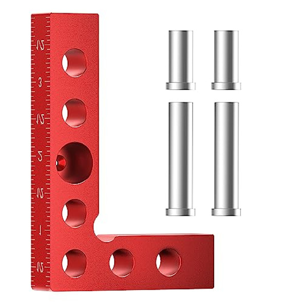 Snader 2Pack Mini Small Square Center Finder - 90 Degree Precision Machinist Tool For Woodworking - Edge Marking Center Line Gauge