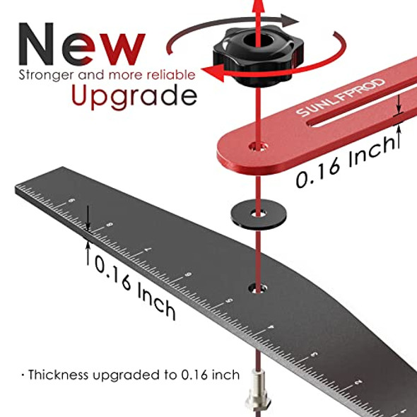 Sunlfprod Stair Tread Template Tool - Solid Stair Tread Gauge Stair Tools For Stair Measuring Tool Stair Gauge Jig Stair Template Stair Step Tool Shelf Template Projects (Red-Gray)