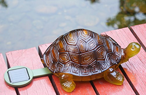 Tiaan 157808 Solar Powered Led Light Garden Decorturtle With Led Glowing Shell