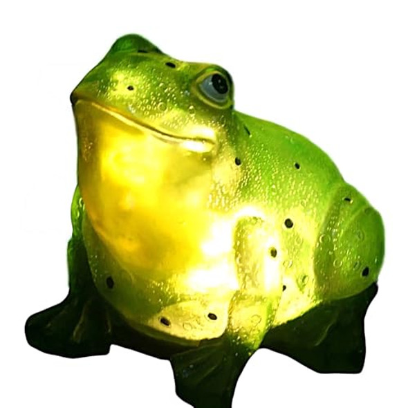 Tiaan Garden Decor Garden Solar Light 157807 Solar Powered Outdoor Led Light Frog With Led Glowing Shells