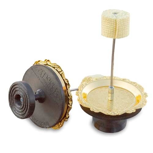 Trick Concepts Pair Of Ember Gold Fire Palm Torches (Set) - Knob Grip For Fire Dancing And Flow By:Trick Concepts