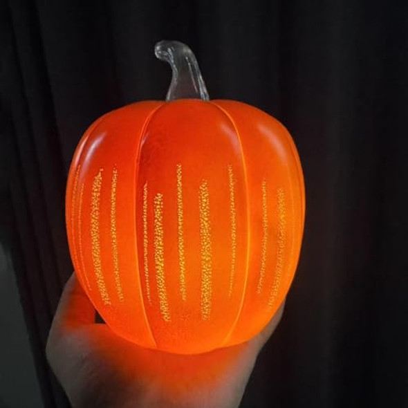 Uniqus Starry Night Pumpkin  Illuminated Starry Night Pumpkins Lighted Sparkling Starrynight Resin Pumpkin Halloween Nightlightdecor For Home Tabletop Bedroom Hallway(Small)
