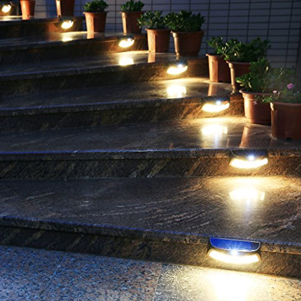 Xtf2015 Xtf2015 Solar Step Lights Outdoor Motion Sensor Lights Copper Outdoor Step Lights Waterproof Led Solar Light For Stair Patio Yard Fence Walkways Outside Wall (2 Pack Warm White)
