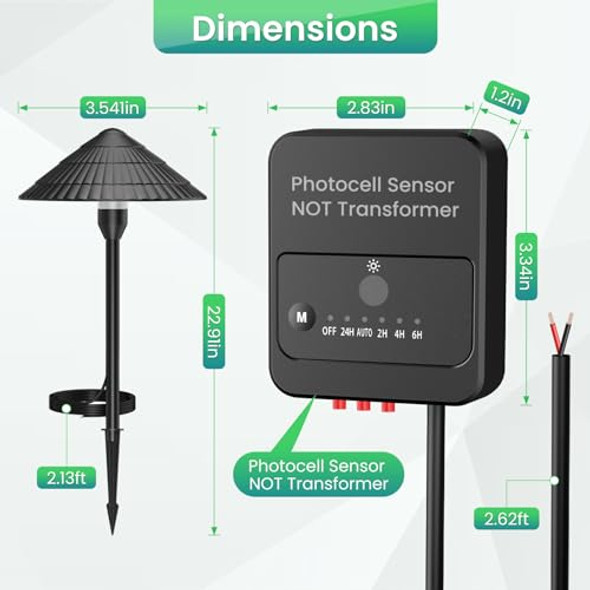 Zzxx Low Voltage Pathway Lights 5W Landscape Lighting Cast-Aluminum Waterproof 2700K Led Landscape Lights 12-24V Landscape Path Lights Low Voltage For Yard Garden Walkway4 Pack