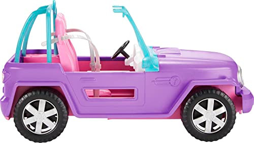 Barbie Off-Road Vehicle Purple with Pink Seats and Rolling Wheels 2 Seats for 3 to 7 Year Olds