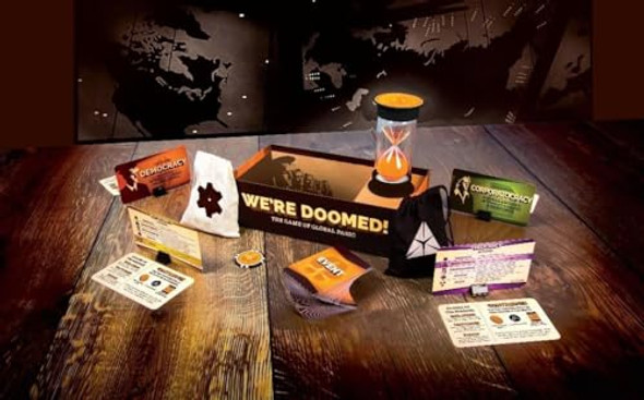 Breaking Games We're Doomed - Apocalypse Survival Board Game - Cooperative Strategy for 4-10 Players - 15-Minute Race to Escape - Ideal for Competitive Game Nights & Group Gatherings