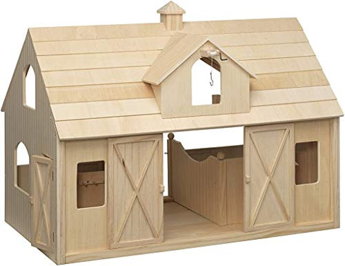 Breyer Traditional Deluxe Wood Horse Barn with Cupola Toy Model 30.5"L x 21"H