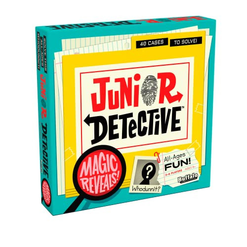 Buffalo Games - Junior Detective - Family Game Night Mystery - Multiple Case Files for Varied Playthroughs - Ages 8 and Up