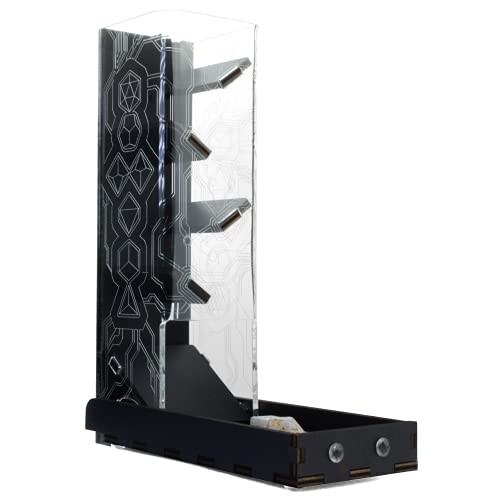 C4Labs Hi-Tech Laser Etched Dice Tower Techno Gaming