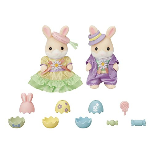 Calico Critters Easter Celebration Set Limited Edition Doll Playset with 2 Figures and Accessories