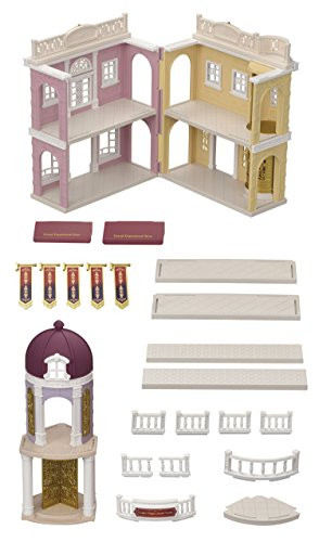 Calico Critters Town Series Grand Department Store Set 3 - 8 years Fashion Dollhouse Playset Figure Furniture and Accessories Included