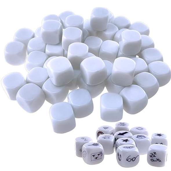 CCINEE 20 Inch Jumbo Inflatable DiceWhite and Black Giant Inflatable Dice for Indoor Outdoor Broad Game Ludo and Pool Party Decoration1 Pcs