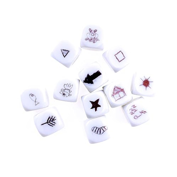 CCINEE 20 Inch Jumbo Inflatable DiceWhite and Black Giant Inflatable Dice for Indoor Outdoor Broad Game Ludo and Pool Party Decoration1 Pcs