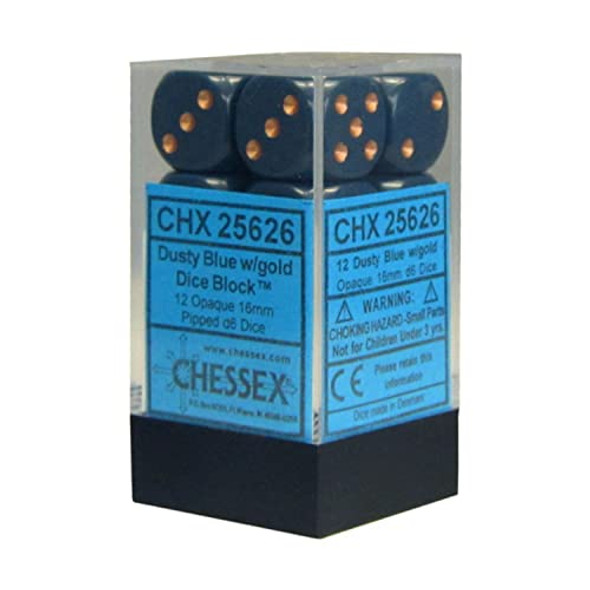 Chessex DND Dice Set-Chessex D&D Dice-12mm Speckled Earth Plastic Polyhedral Dice Set-Dungeons and Dragons Dice Includes 36 Dice – D6 (CHX25910)