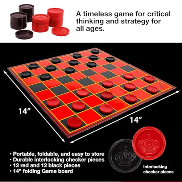 Chessex CHX26858 Dice-Gemini: 36D6 Black-Starlight/Red Set