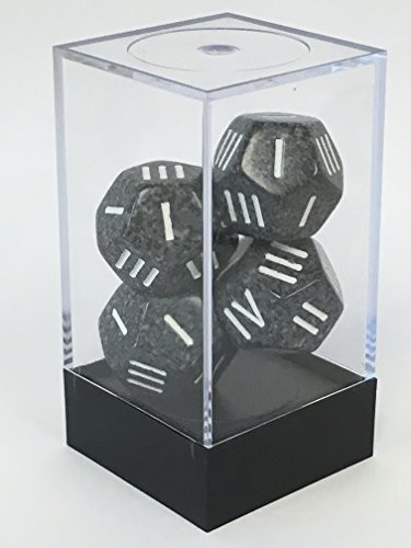 Chessex Specialty Speckled Urban Camo Roman d4 Polyhedral 4-Dice Set (I II III IV) by Chessex