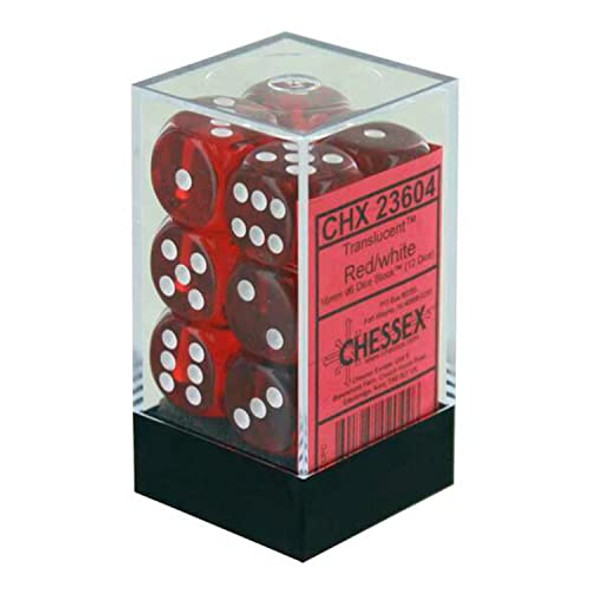 Chessex CHX25806 Dice-Opaque: 36D6 Set Blue/White