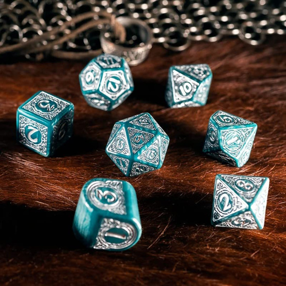 Chessex Dice d6 Sets: Gemini Gold & Green with White - 12mm Six Sided Die (36) Block of Dice