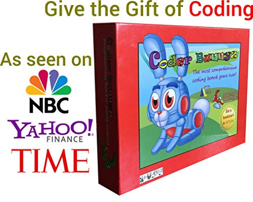 Coder Bunnyz The Most Comprehensive STEM Coding Board Game Ever Learn All The Concepts You Ever Need in Computer Programming in a Fun Adventure. Featured at TIME NBC Sony Google Maker Faires
