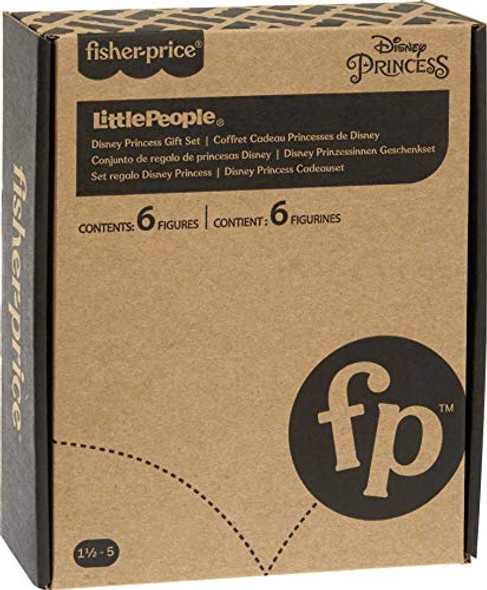 Fisher-Price Little People Toddler Toys Disney Princess Set with 6 Character Figures for Preschool Pretend Play Ages 18+ Months ( Exclusive)