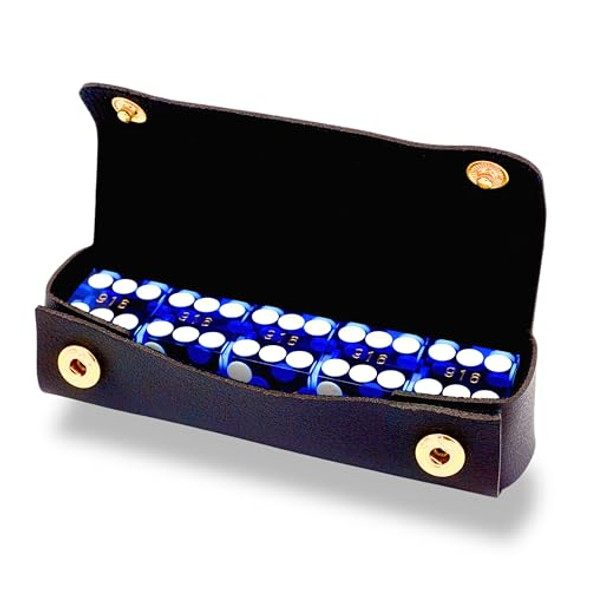 Koplow Games Red with White pips 16mm (5/8in) D6 Dice (10)