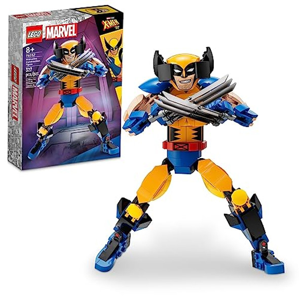 LEGO Marvel Wolverine Construction Figure 76257 Buildable Marvel Action Figure Fully Jointed Marvel Collectible with 6 Claw Elements for Play and Display X-Men Super Hero for Kids Ages 8-12
