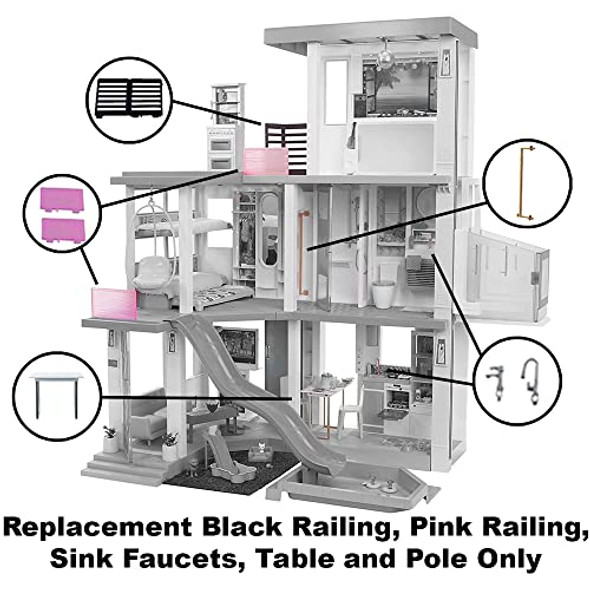 Metallic Dice Games FanRoll 16mm Resin Poly DND Dice Set: Rose Dice Role Playing Game Dice for Dungeons and Dragons