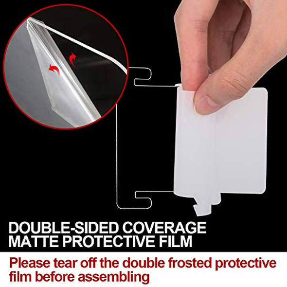 Milky House Dice Tower Dice Rolling Tower Kit with Double Sided Matte Protective Film Please Tear Off Before Use & Tray Collapsible Portable Easy Roller for Desktop Board GameRPG D&D & Foxta