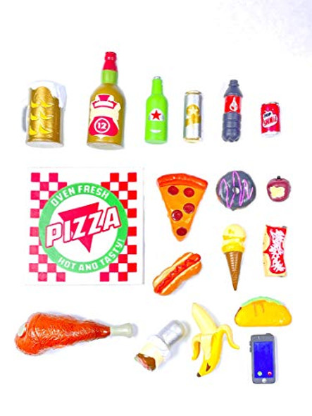Super Action Stuff Super Action Stuff Super Foodie Recooked Action Figure Accessories 1:12 and Six inch Scale Miniature Plastic Food Accessories for 5 6 and 7 inch Action Figure Photography Dollhouse
