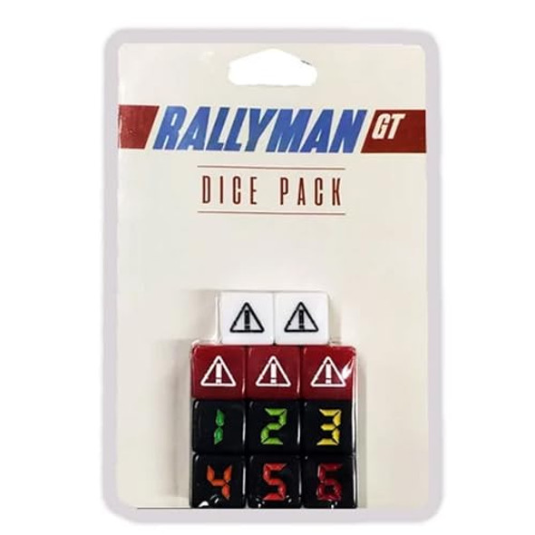 Synapses Games Holy Grail Games Rallyman: GT - Dice Pack 11 Custom Metal Dice (Red Blue Green Yellow) Strategy Board Game Accessory