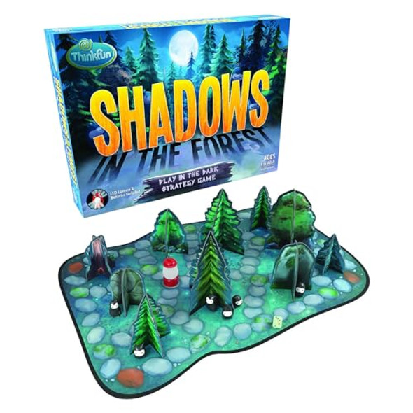 Thinkfun Shadows in The Forest - Unique Play-in-The-Dark Board Game Ideal for Kids and Adults Stimulating Brain Teaser Innovative Gameplay