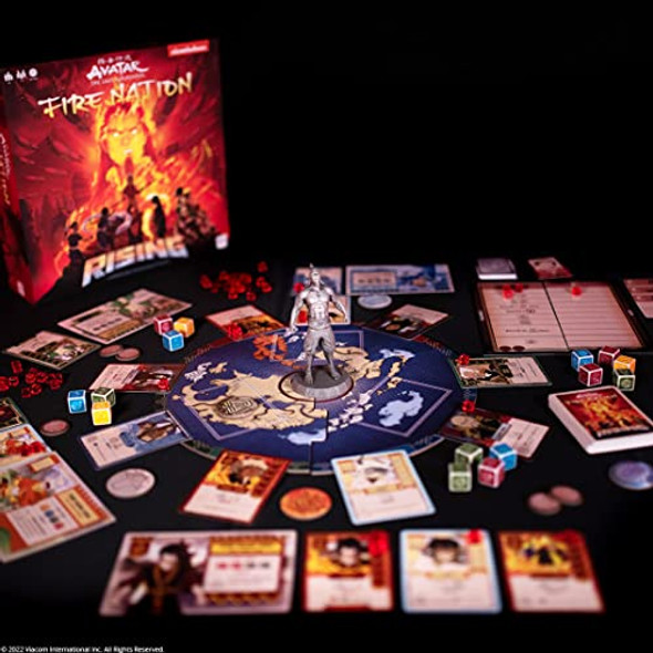 USAOPOLY Avatar The Last Airbender: Fire Nation Rising Cooperative Board Game Featuring Aang Katara Sokka Toph Zuko and Lord Ozai Officially-Licensed Avatar Merchandise