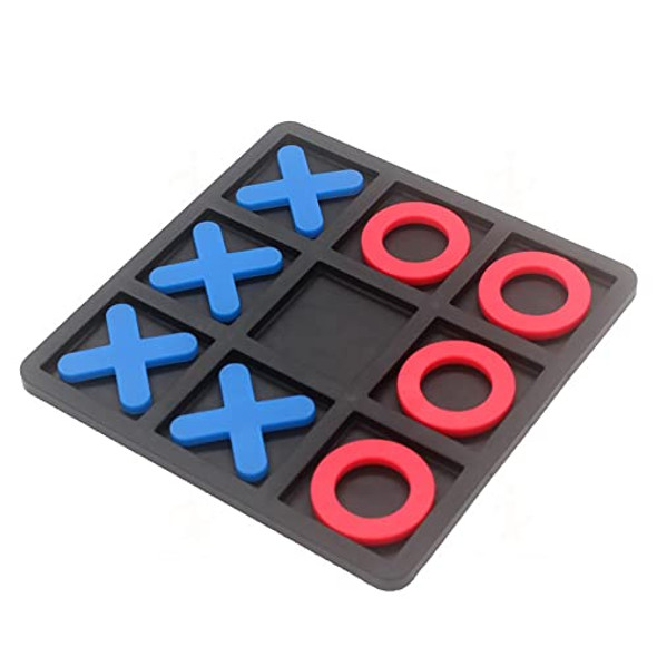 zeyce Tic Tac Toe Board GameTic Tac Toe Family Game Classic Board Game Classical Family Board GameChildren's Tic Tac Toe Game Plastic tic tac Toe Game Board Size 15 X 15 cm