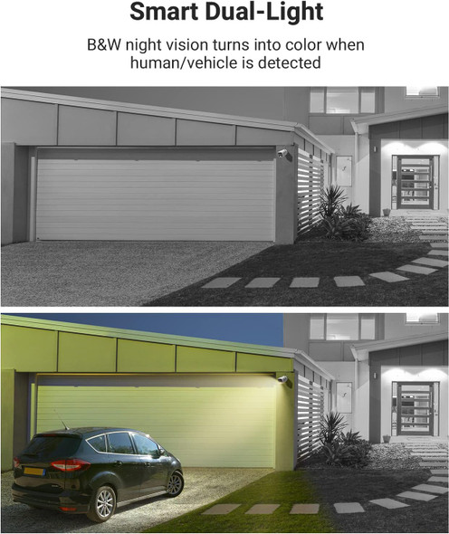 Annke Home Wired Camera Security System With Audio 8Ch 3K Lite H.265+ Ai Dvr With 1 Tb Hard Drive And 8 X 1080P Ip67 Weatherproof Cameras With Dual Light Human/Vehicle Detection Color Night Vision