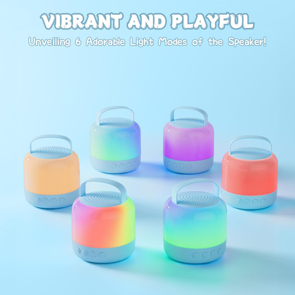 Siaca Mini Karaoke Machine for Kids Toys Mini Karaoke Machine with 2 Wireless Microphones Birthday for Girls Boys 2 3 4 5 6 7 8 9 10 11 12 13 14 15 Year Old (Blue)