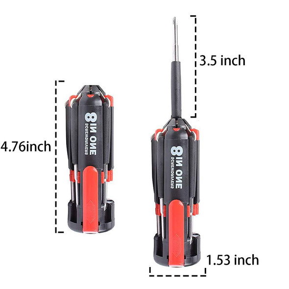 ReNext 8 in 1 Multi Portable Screwdriver Tools Set with 6 LED Torch