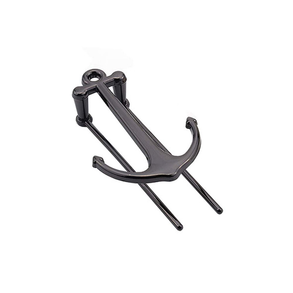 Booluee  Creative Anchor Bookmark Metal Bookmark Page Holder Book Holder for Reading Hands Free 1 Pack Black