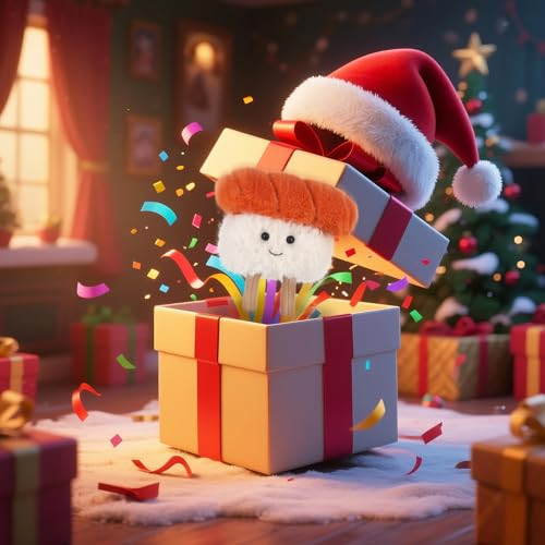 Apricot Lamb Sushi Plush Food Plushies Stuffed Animals For Kids, Soft Cute Plush Toys For Baby Girl And Boy, Fluffy Salmon Sushi