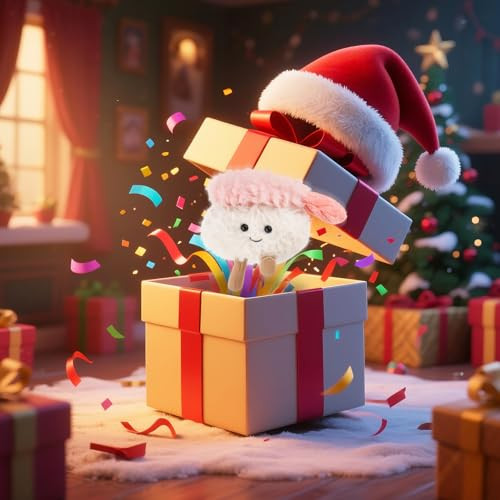 Apricot Lamb Sushi Plush Food Plushies Stuffed Animals For Kids, Soft Cute Plush Toys For Baby Girl And Boy, Fluffy Shrimp Sushi 3.5 Inches