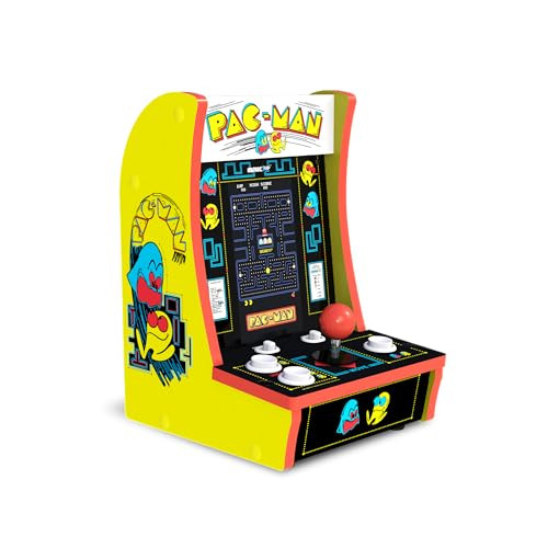 Arcade1Up Pac-Man Countercade 3 Classic Games, Retro Console With 7-Inch Screen, Table-Top Video Game For Game Room